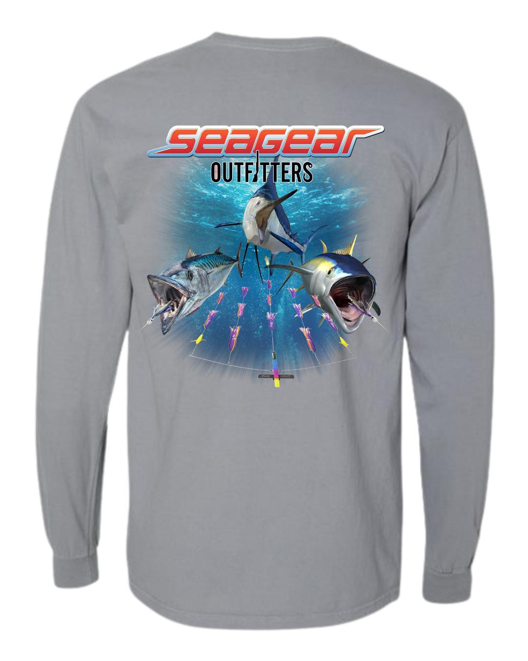 Sea Gear Apparel - Sea Gear Outfitters Sport Multi Fish Long Sleeve Tee