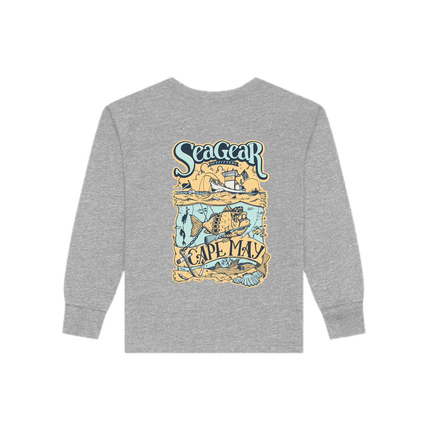 Sea Gear Apparel - Grumpy Fish Short Sleeve Toddler