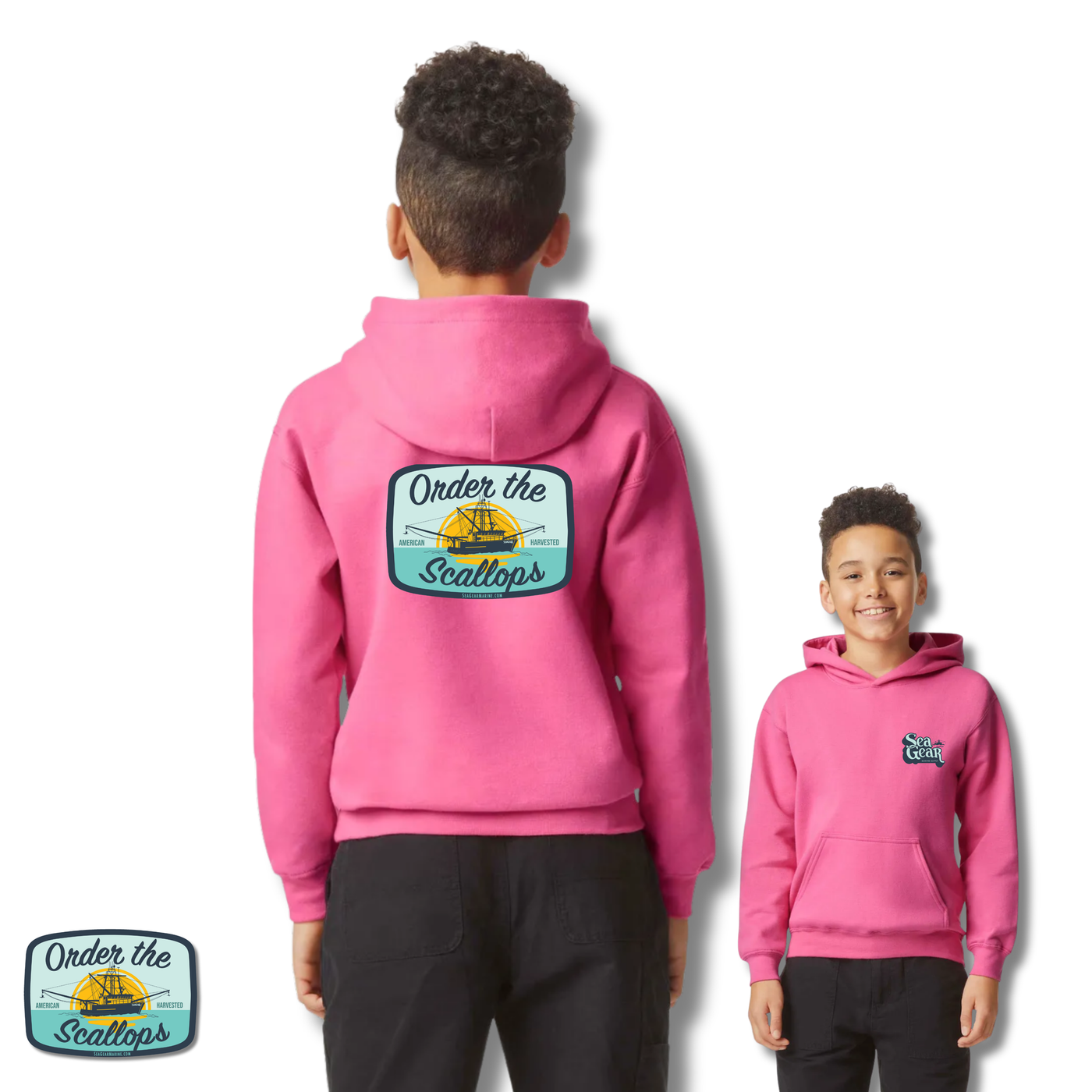 Sea Gear Apparel - Order The Scallops Hoodie Youth