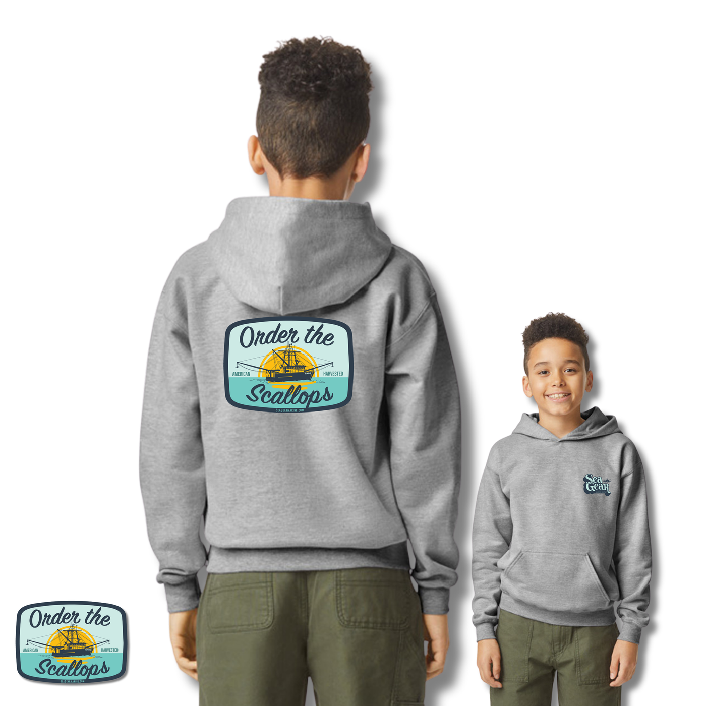 Sea Gear - Order The Scallops Hoodie Youth