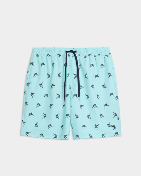 Salt Life - Men’s Sandbar Sunday Allover Printed Shorts — Aruba Blue / M