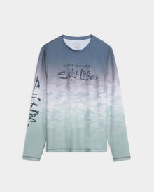 Salt life Fish Net Fade Ls Perforated Mesh Slx SLM6536