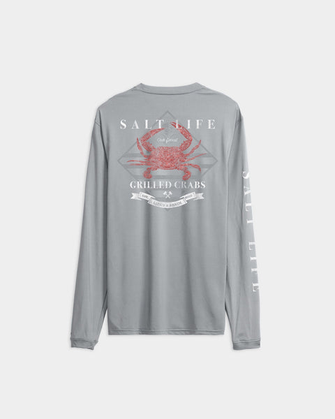 Salt Life - Crab Hammer — M / Mist Grey Heather