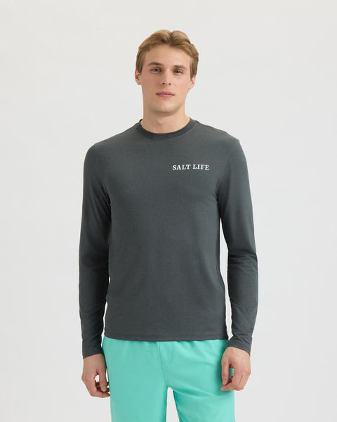 Salt Life - Mahi Way Long Sleeve — L / Black Heather