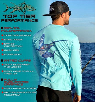 Tormenter - Mens Performance SPF-50 Fast Dry Shirt Electrified TOR