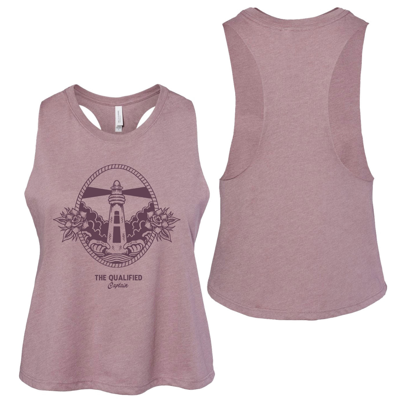The Qualified Captain - Spotted Racerback Tank