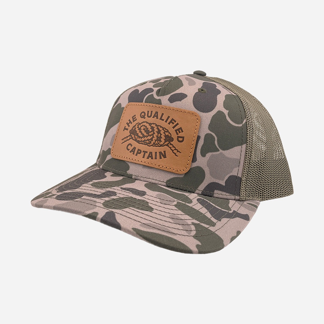 The Qualified Captain - Tangled Up Leather Patch Hat