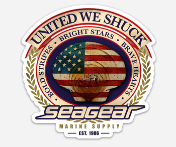 Sea Gear Apparel - United We Shuck Sticker
