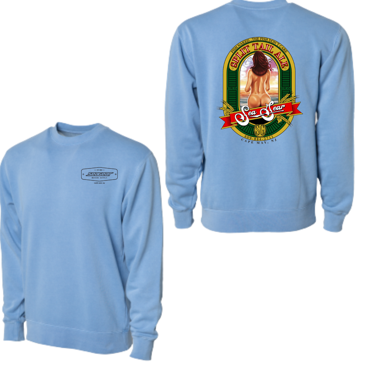 Sea Gear Apparel - Split Tail Crewneck Mens