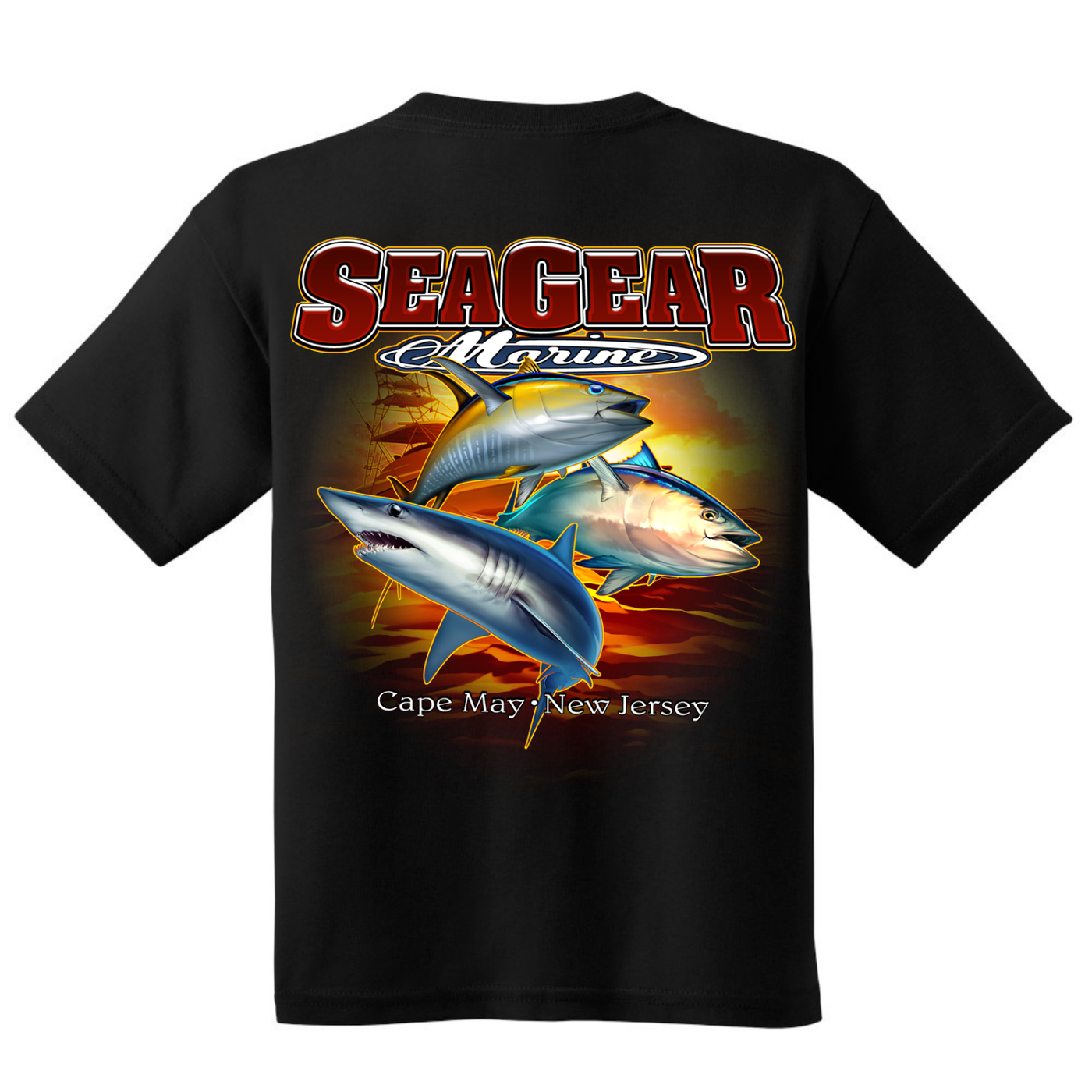 Sea Gear Apparel - 3 Fish Short Sleeve Youth