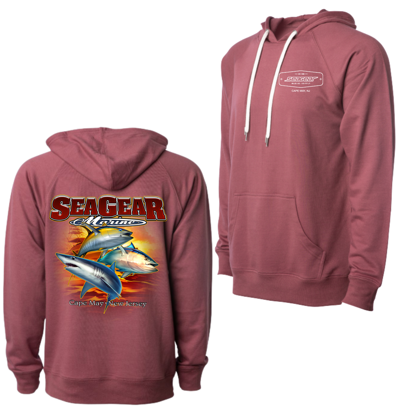 Sea Gear - 3 Fish Sweatshirt Mens
