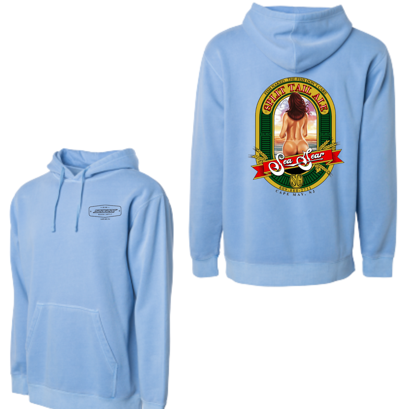 Sea Gear Apparel - Camo Split Tail Hoodie Independent Heavyweight Hooded Pullover