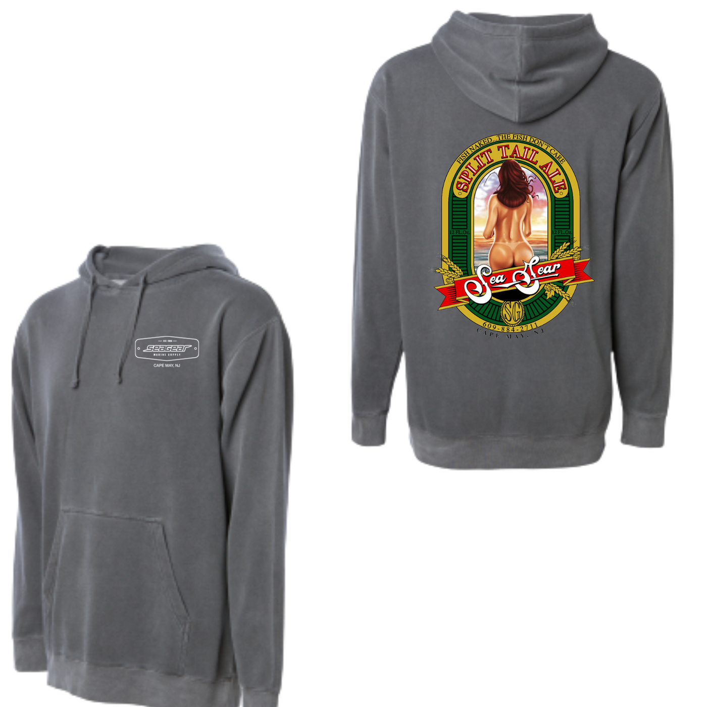 Sea Gear Apparel - Camo Split Tail Hoodie Independent Heavyweight Hooded Pullover
