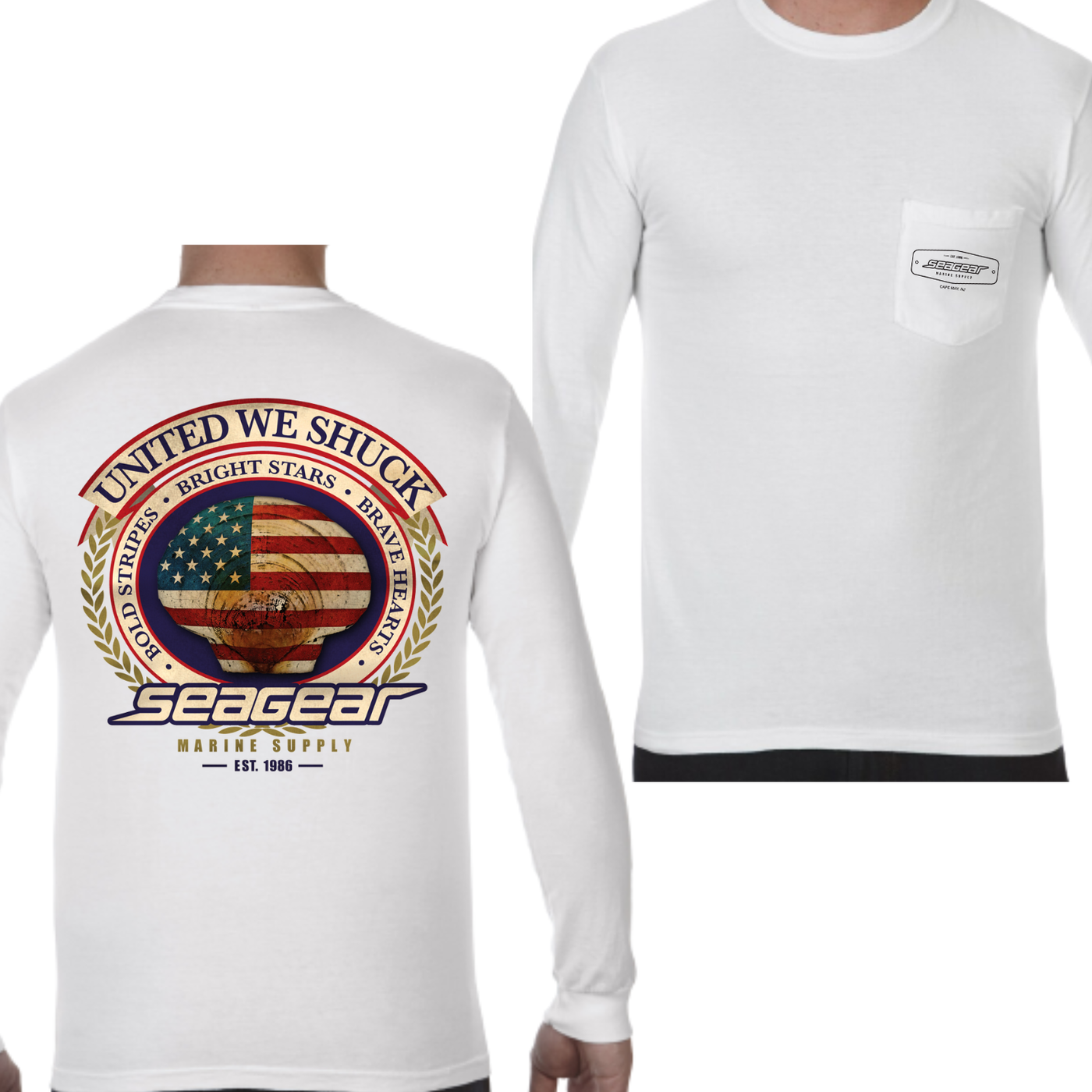 Sea Gear - United We Shuck Long Sleeve Tee