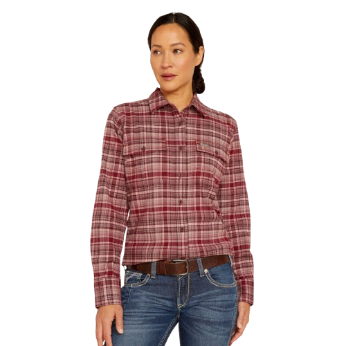 Ariat - Womens Rebar Flannel Durastr Longsleeve Work Shirt