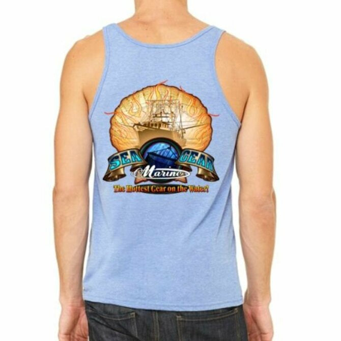 Sea Gear Apparel - Flaming Scallop Bella + Canvas Unisex Jersey Tank Top