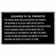 Bernard Oil Discharge Plaque