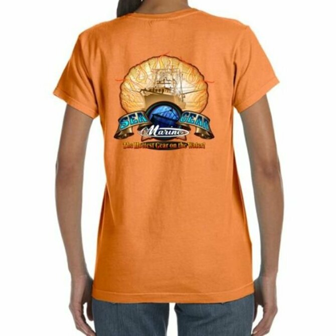 Sea Gear - Women's Flaming Scallop Short Sleeve