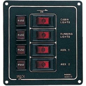 Sea Dog Vertical 4 Switch Panel