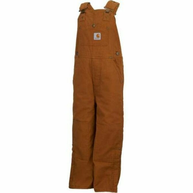 Carhartt - Wash Duck Lined Bibs Kids