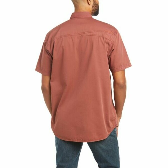Ariat - Men`s Rebar Washed Twill SS Work Shirt
