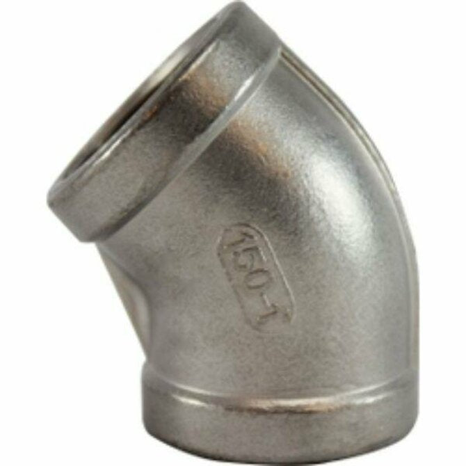 Midland Industries - 316 Stainless Steel 45 Degree Elbow FPxFP