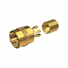 Shakespeare - VHF Connect W/Center Pin Gold Crimp-On, Gold Plated Male UHF Plug