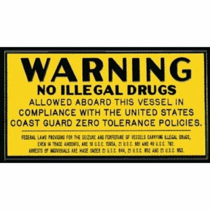 Bernard Drug Warning Plaque