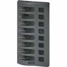 Blue Sea Weather Deck Panel 8 Pos Grey