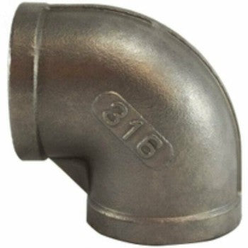 316 Stainless Steel 90 Degree Elbow - FPxFP
