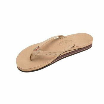 Rainbow Sandals - Rainbow Womens Premier Leather Double Layer Narrow Strap Sandals