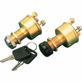 Sea Dog Brass 3 Position Ignition Switch