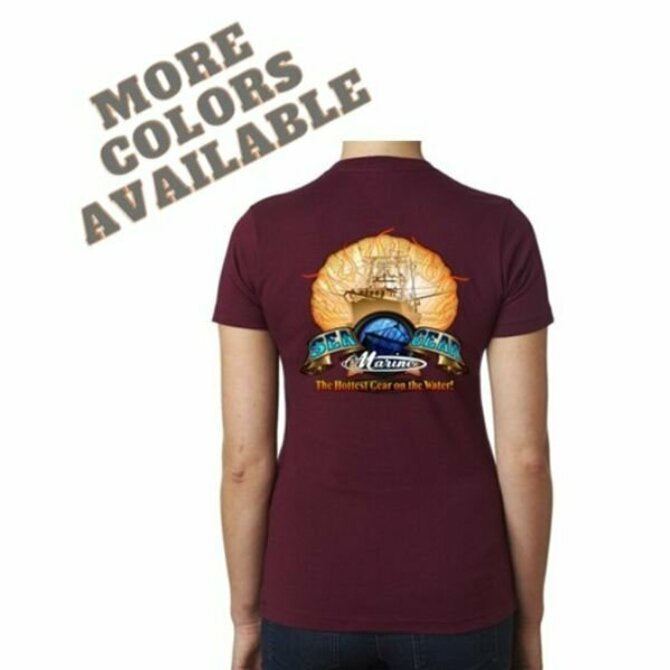 Sea Gear Apparel - Flaming Scallop Short Sleeve Womens