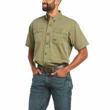 Ariat - Men`s Rebar Washed Twill SS Work Shirt