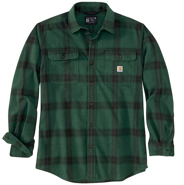 Carhartt - Loose Fit Heavyweight Flannel Long Sleeve Plaid Tee