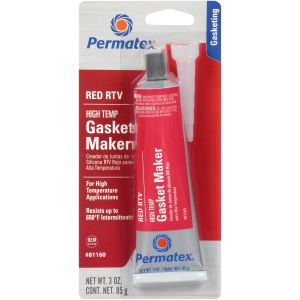Permatex - High-Temp Red RTV Silicone Gasket Maker, 3 oz