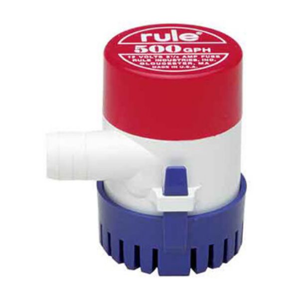 Rule - 25D 500 GPH 12V Submersible Bilge Pump (manual)