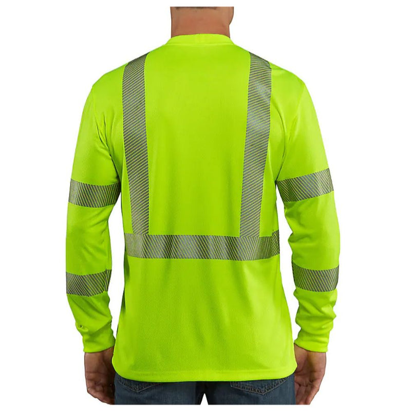 Carhartt - Men's Force High-Visibility Long-Sleeve Class 3 T-Shirt