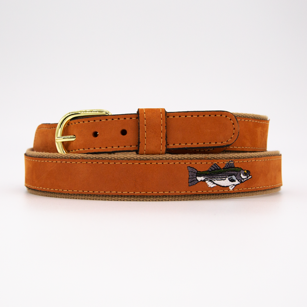 Zep Pro - Tan Leather Striper Belt