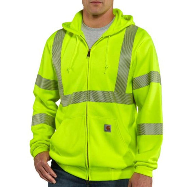 Carhartt - Men's Class 3 High-Visibility Zip-Front Sweatshirt