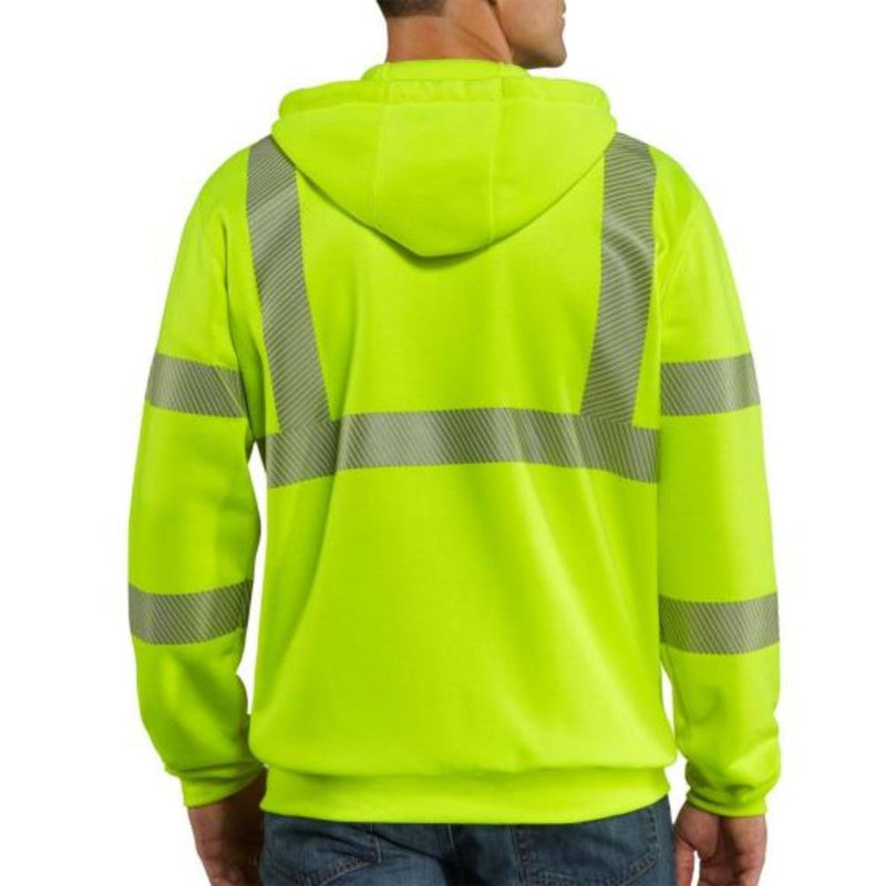 Carhartt - Men's Class 3 High-Visibility Zip-Front Sweatshirt