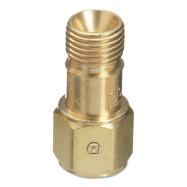 Western - Check Valve, 9/16"-18 TPI, Oxygen, Male/Female, B Size, Right Hand, 125 PSIG