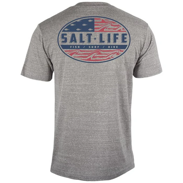  Salt Life Simply Salty Long Sleeve Stretch Fit Shirt, Harbor  Blue Heather, Small : Clothing, Shoes & Jewelry