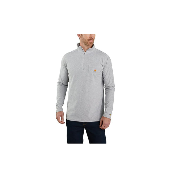 Carhartt - Men's Force Relaxed Fit Midweight Long-Sleeve Quarter-Zip Mock-Neck T-Shirt