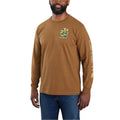 Carhartt - Men's Relaxed Fit Heavyweight Long-Sleeve Camo Logo Graphic T-Shirt