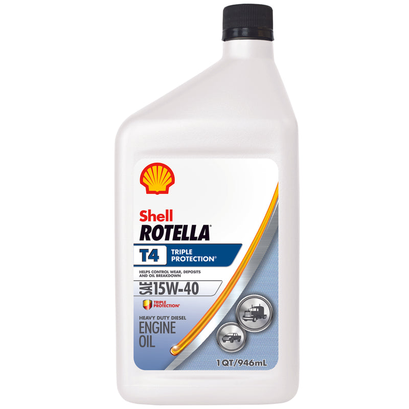 Shell -Rotella T4 15W40 Triple Protection Engine Oil QUART