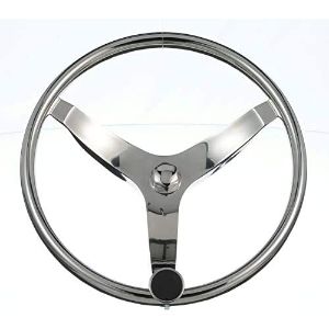 Sea Choice - 13-1/2" Stainless Steel Steering Wheel W/Knob