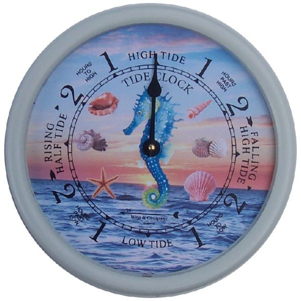 West & Company - 9 1/2" Seahorse Tide Clock