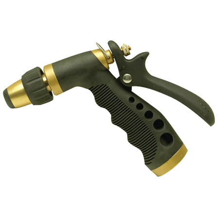 Sea Choice - Brass Hose Nozzle w/ Adjustable Spray Locking Lever