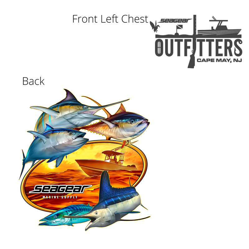 Sea Gear Outfitters - 5 Fish Short Sleeve Sun Shirt